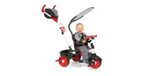 Tříkolka 4v1 Sport - červená/bílá